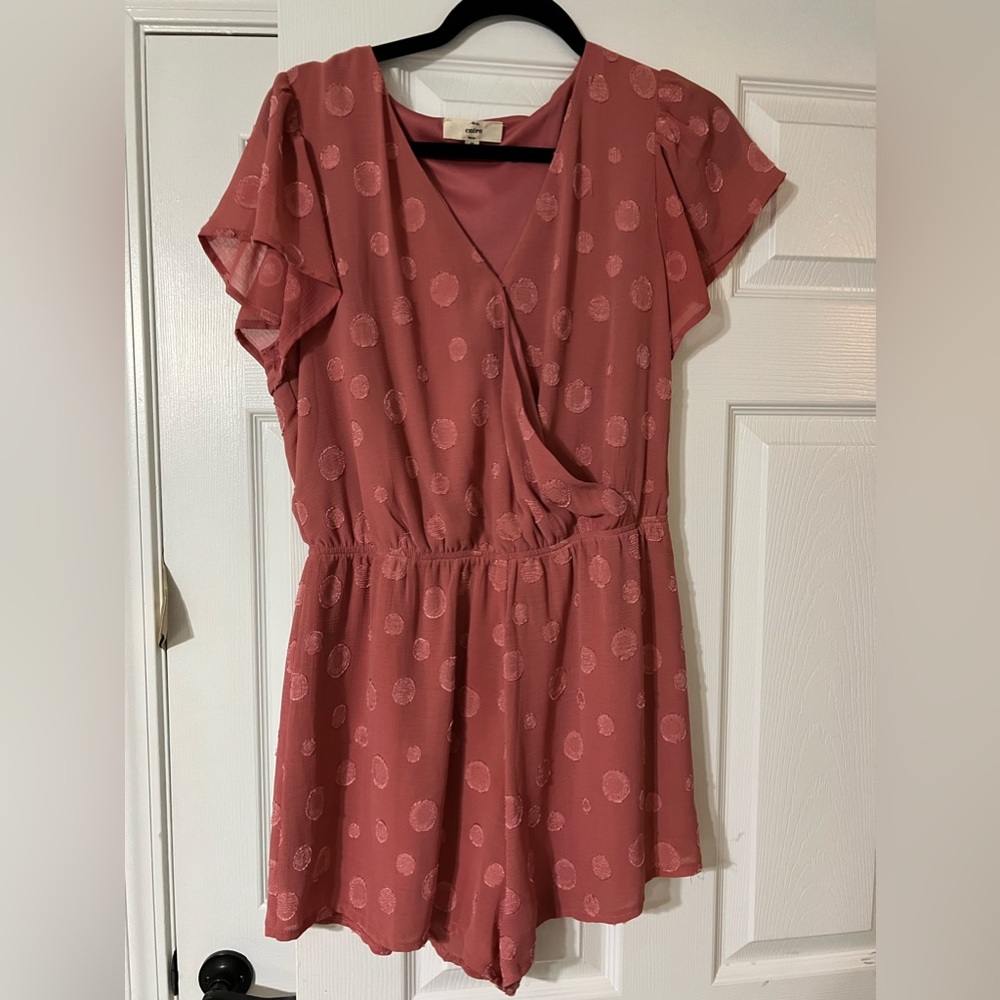 Boutique polka dot romper